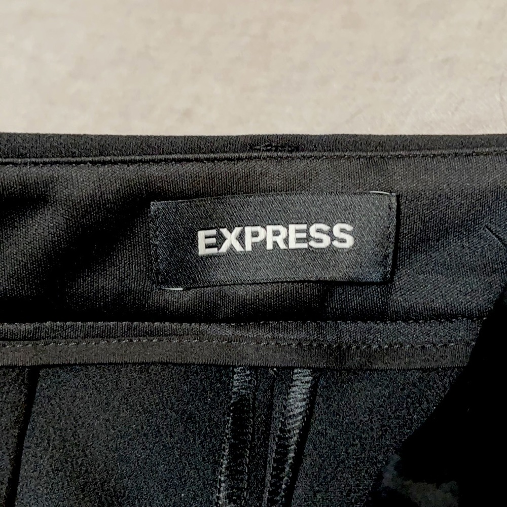 Express High Waisted Pinstripe Pant 00R - Picture 4 of 6